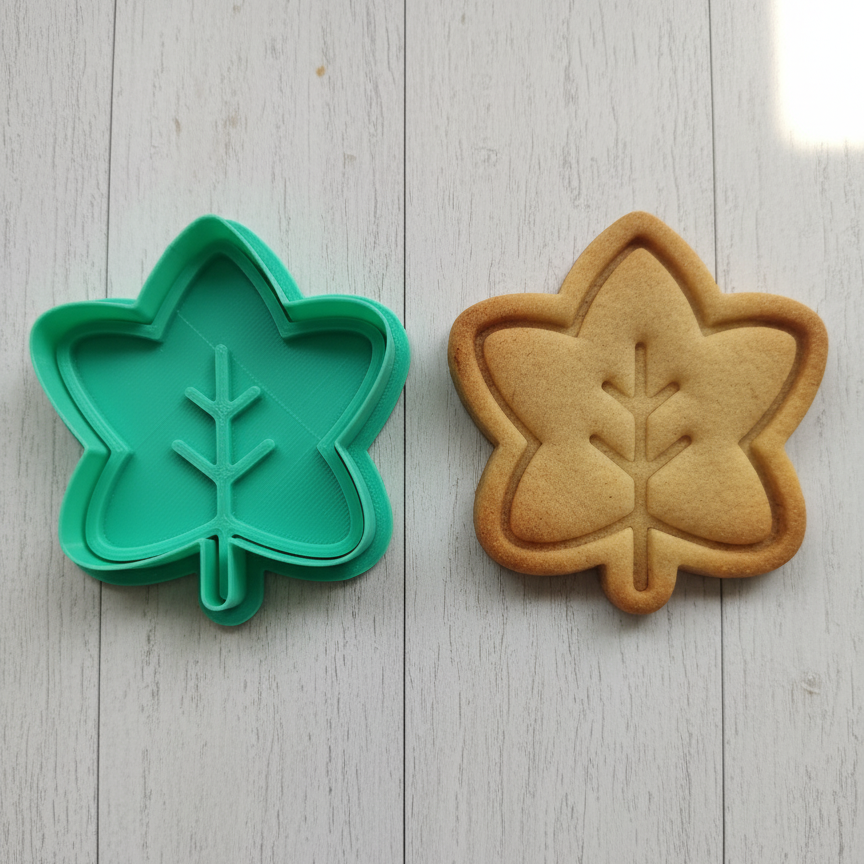 Maple Leaf Cookie Cutter - 3D Printed Autumn-Themed Mold – Duvencioglu