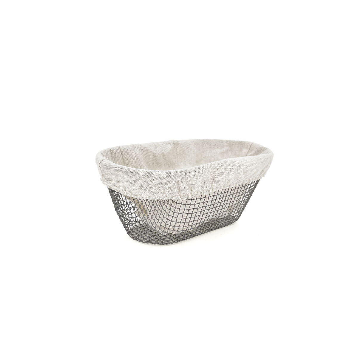Bread Basket Metal Oval 25 x 13 x 10 cm (18 Units) – Duvencioglu