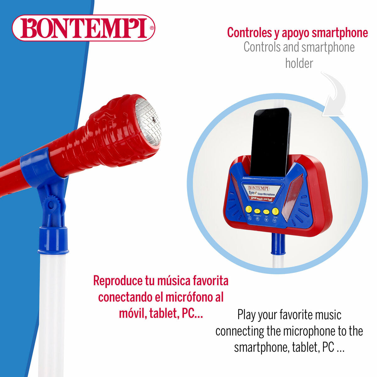 Bontempi Musical Toy (2-Pack) - Large Plastic Instrument with Lights and Sound – Duvencioglu