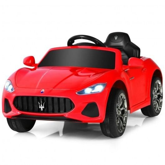 12V Licensed Maserati Kids Ride-On Car - Remote Control, LED Lights & Slow Start (Pink) – Duvencioglu