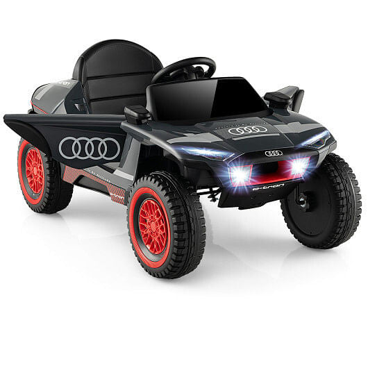 Licensed Audi E-tron Kids Ride-On Car - 2.4G Remote, Dual Control & Suspension (Gray) – Duvencioglu