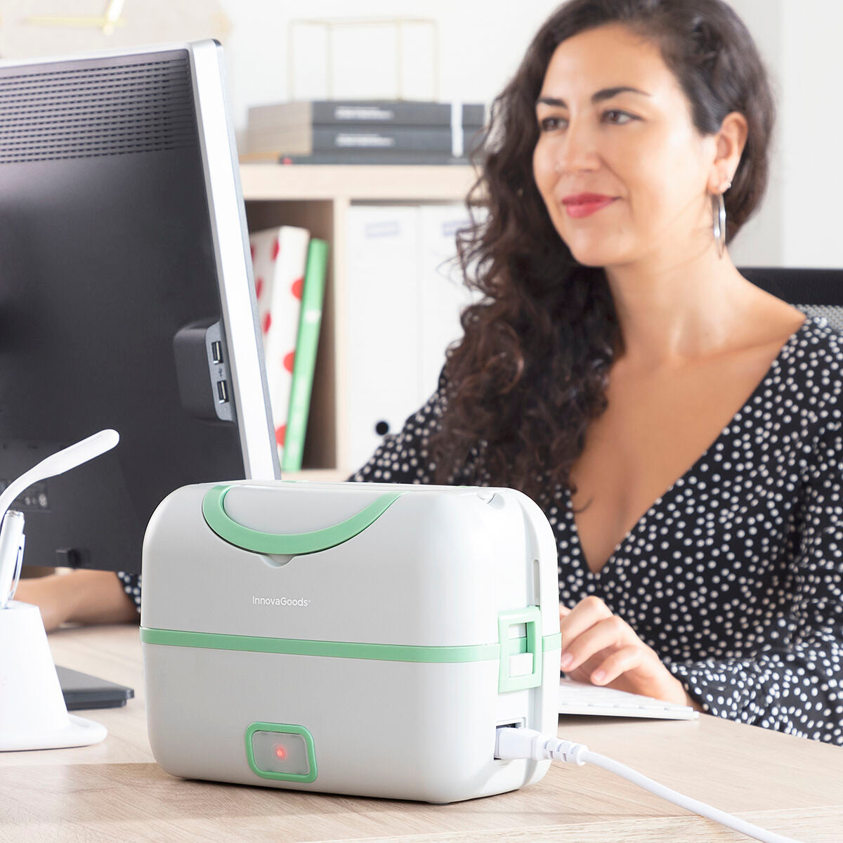 3-in-1 Electric Steamer Lunch Box with Recipes Beneam InnovaGoods – Duvencioglu