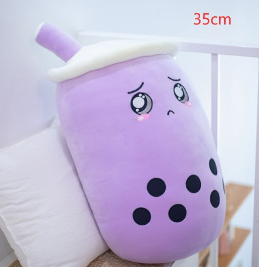 The Original Kawaii Boba Tea Plush Pillow | Super Soft Bubble Tea Cuddle Companion