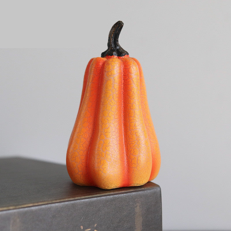 New Simulation Pumpkin LED Lantern - Resin Luminous Halloween Candle Lamp – Duvencioglu