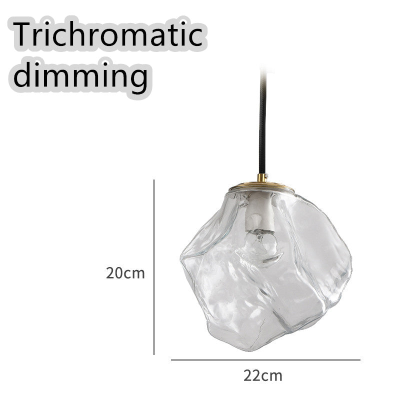 Minimalist Ice Cube Glass Chandelier – Creative Restaurant & Bar Pendant – Duvencioglu