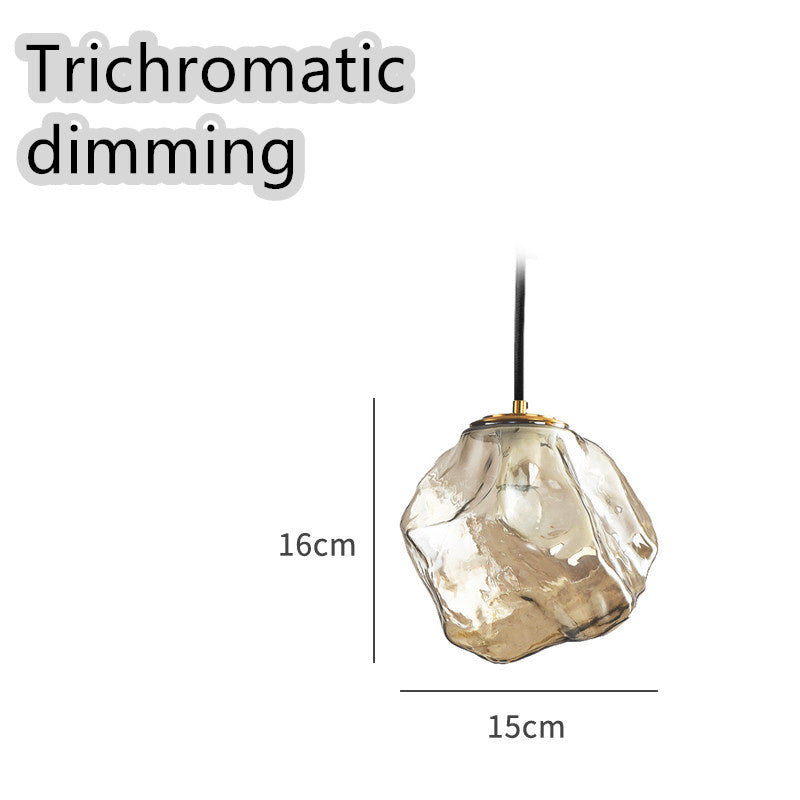 Minimalist Ice Cube Glass Chandelier – Creative Restaurant & Bar Pendant – Duvencioglu