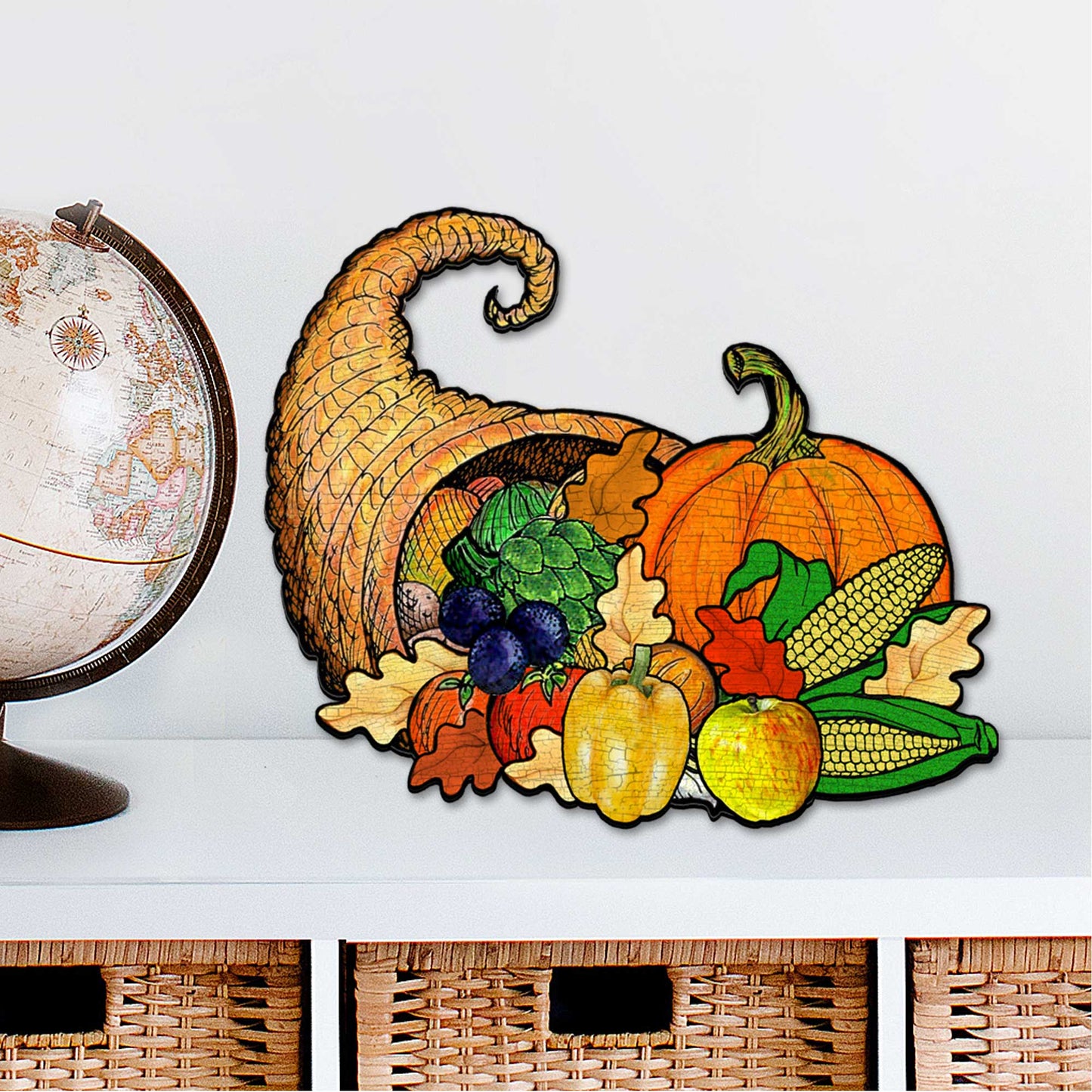 Thanksgiving & Halloween Wooden Door Decor - Handcrafted Door Hanger by G. DeBrekht (Made in USA) – Duvencioglu