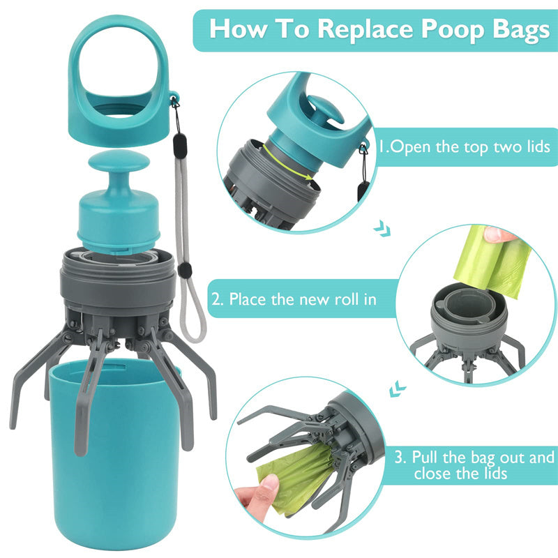 Portable Dog Pooper Scooper - Lightweight with Built-in Bag Dispenser – Duvencioglu