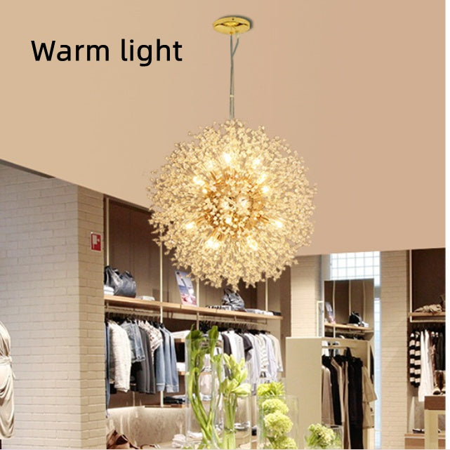 Dandelion Crystal Chandelier - Light Luxury Ceiling Lamp – Duvencioglu