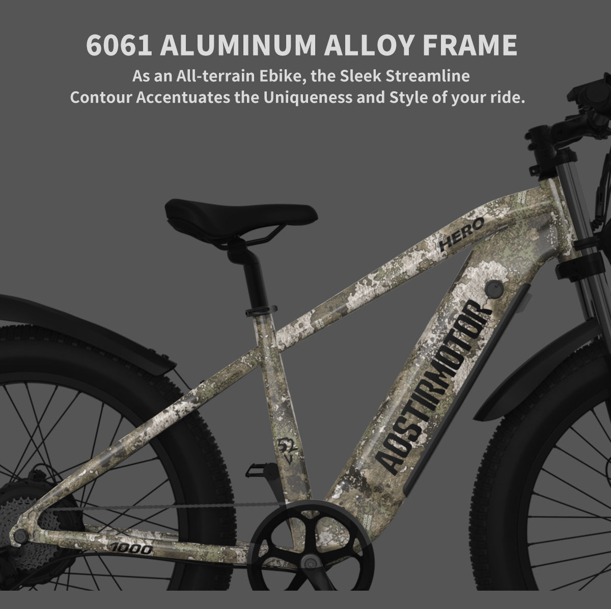 Conquer Any Trail: 26" Fat Tire Electric Bike with 1000W Motor & 52V Battery – Duvencioglu