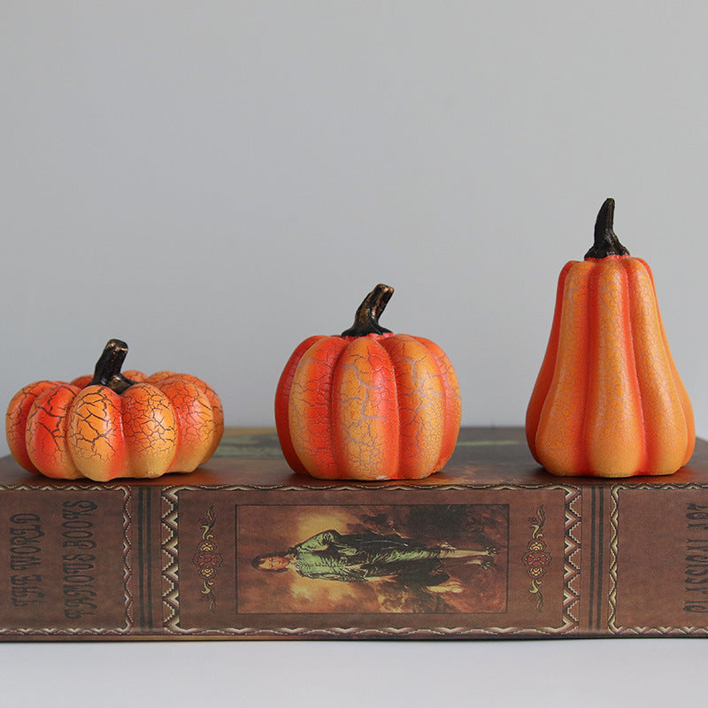 New Simulation Pumpkin LED Lantern - Resin Luminous Halloween Candle Lamp – Duvencioglu