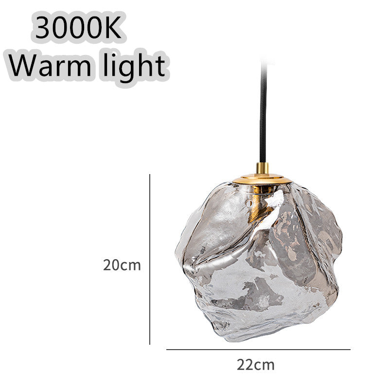 Minimalist Ice Cube Glass Chandelier – Creative Restaurant & Bar Pendant – Duvencioglu