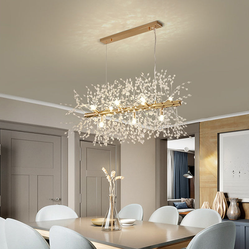 Dandelion Crystal Chandelier - Light Luxury Ceiling Lamp – Duvencioglu