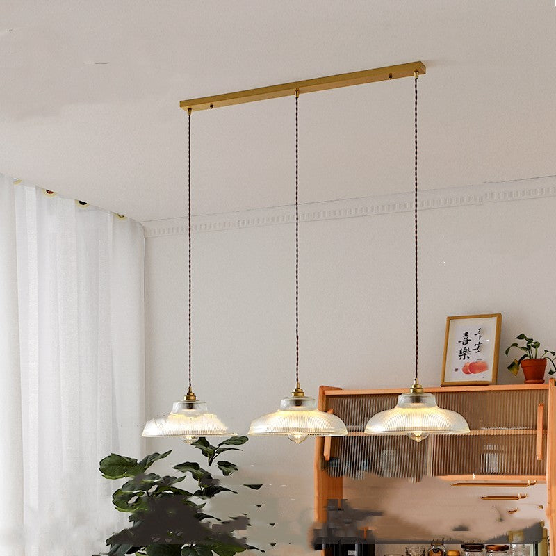 Japanese Vintage Brass & Glass Chandelier – 31/50/80 cm Nordic Pendant – Duvencioglu