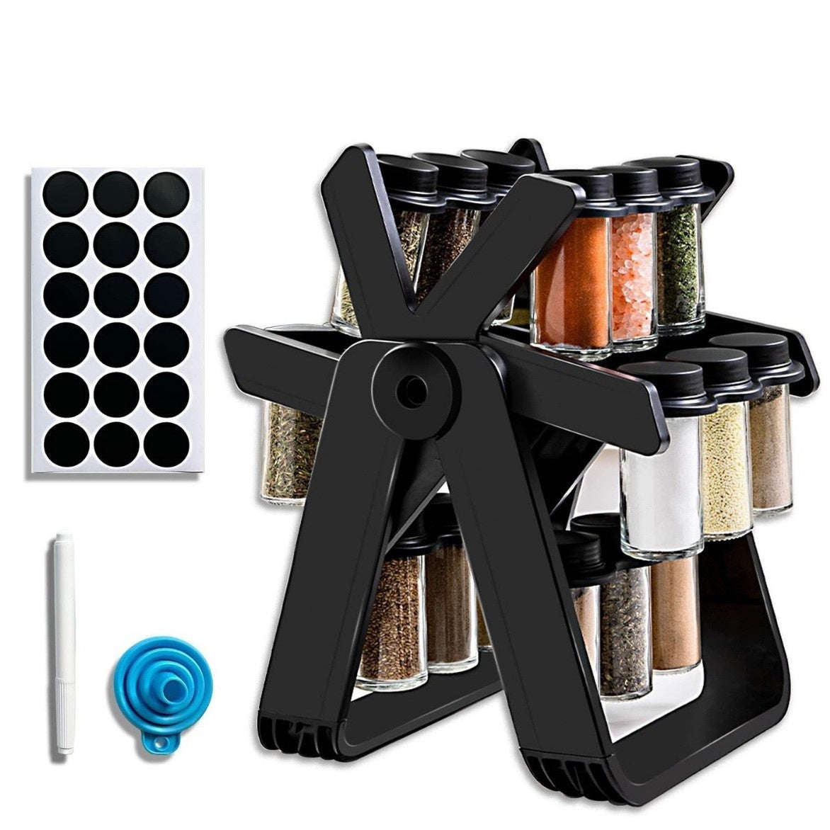 Rotating Ferris Wheel Seasoning Rack - Modern Kitchen Organizer – Duvencioglu