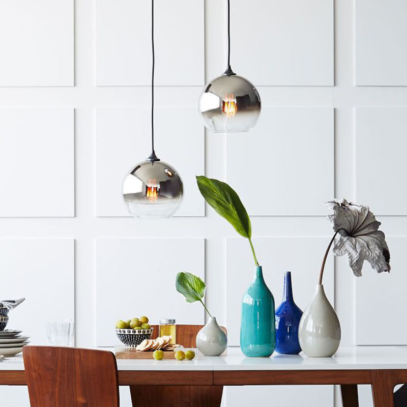 Gradient Glass Mini Chandelier – 20/25/30 cm Café & Bar Pendant – Duvencioglu