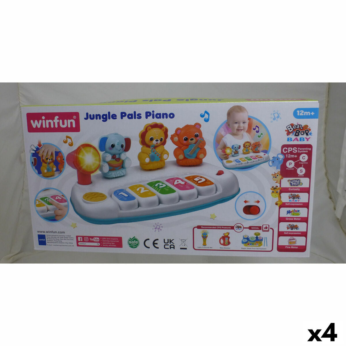 Winfun Toy Piano (4-Pack) - Musical Instrument with Lights and Sound – Duvencioglu