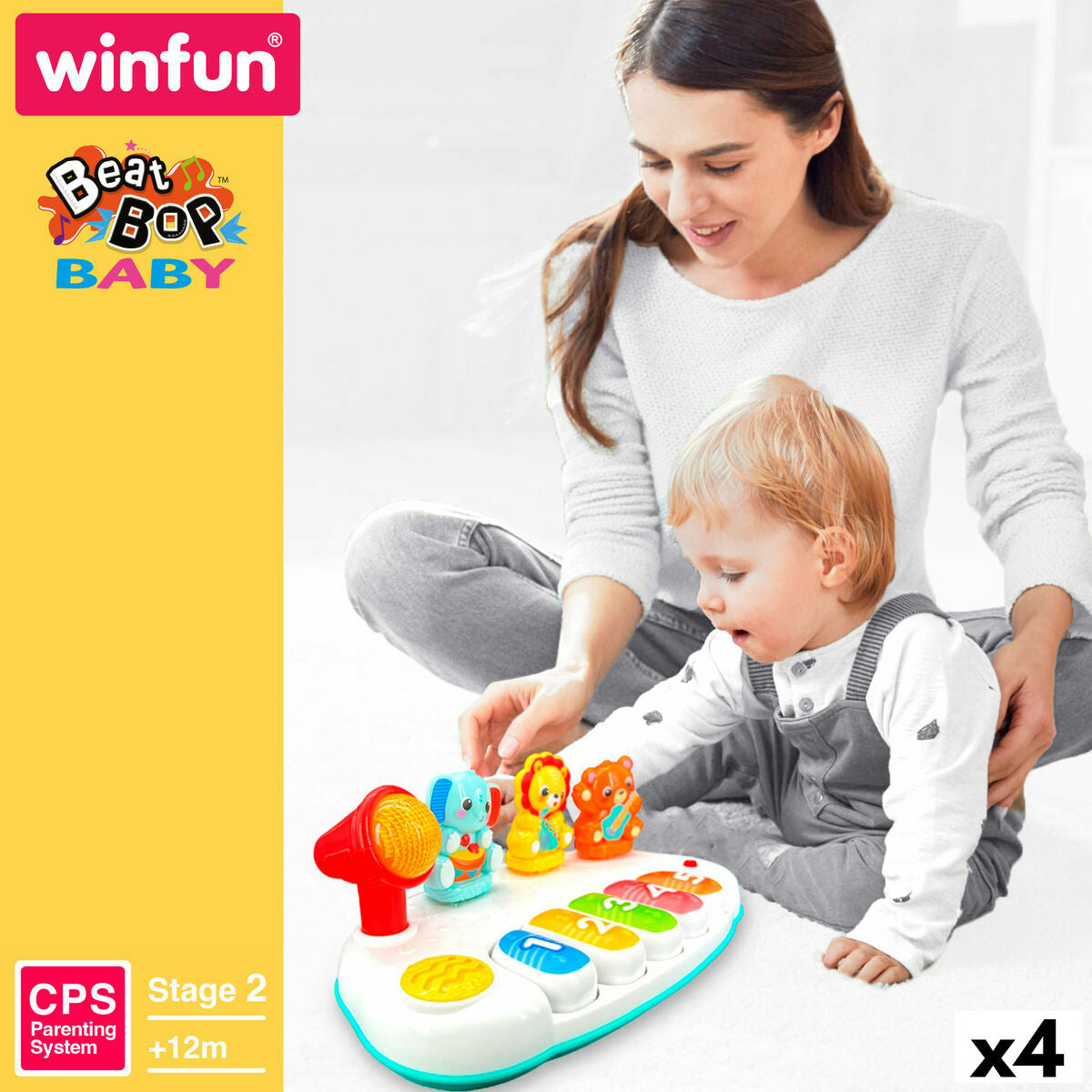 Winfun Toy Piano (4-Pack) - Musical Instrument with Lights and Sound – Duvencioglu