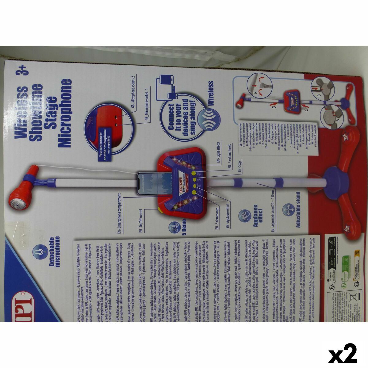 Bontempi Musical Toy (2-Pack) - Large Plastic Instrument with Lights and Sound – Duvencioglu