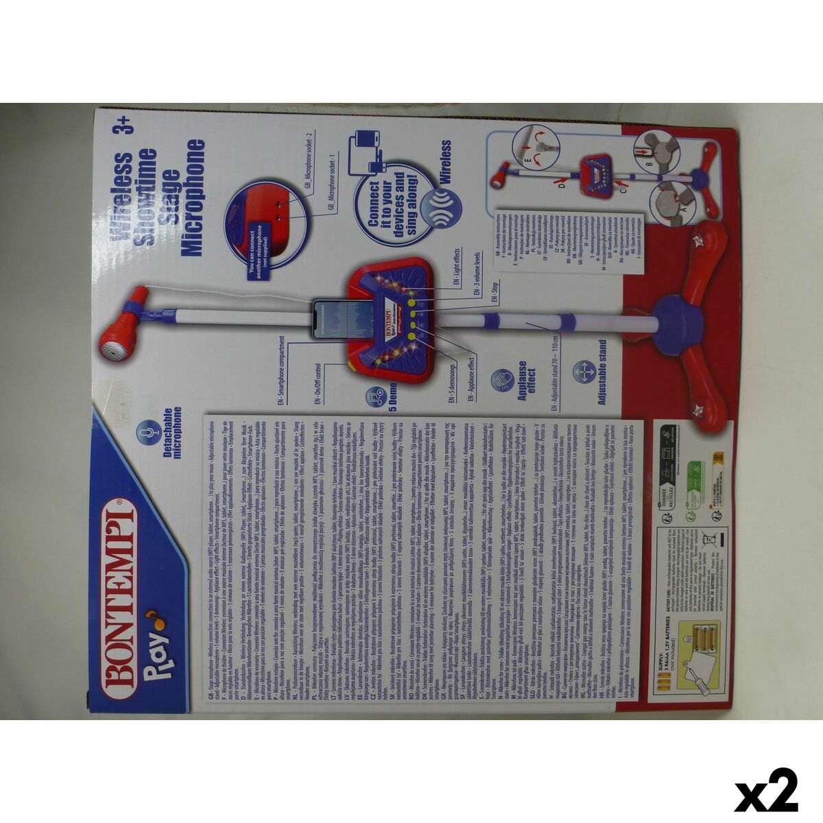 Bontempi Musical Toy (2-Pack) - Large Plastic Instrument with Lights and Sound – Duvencioglu