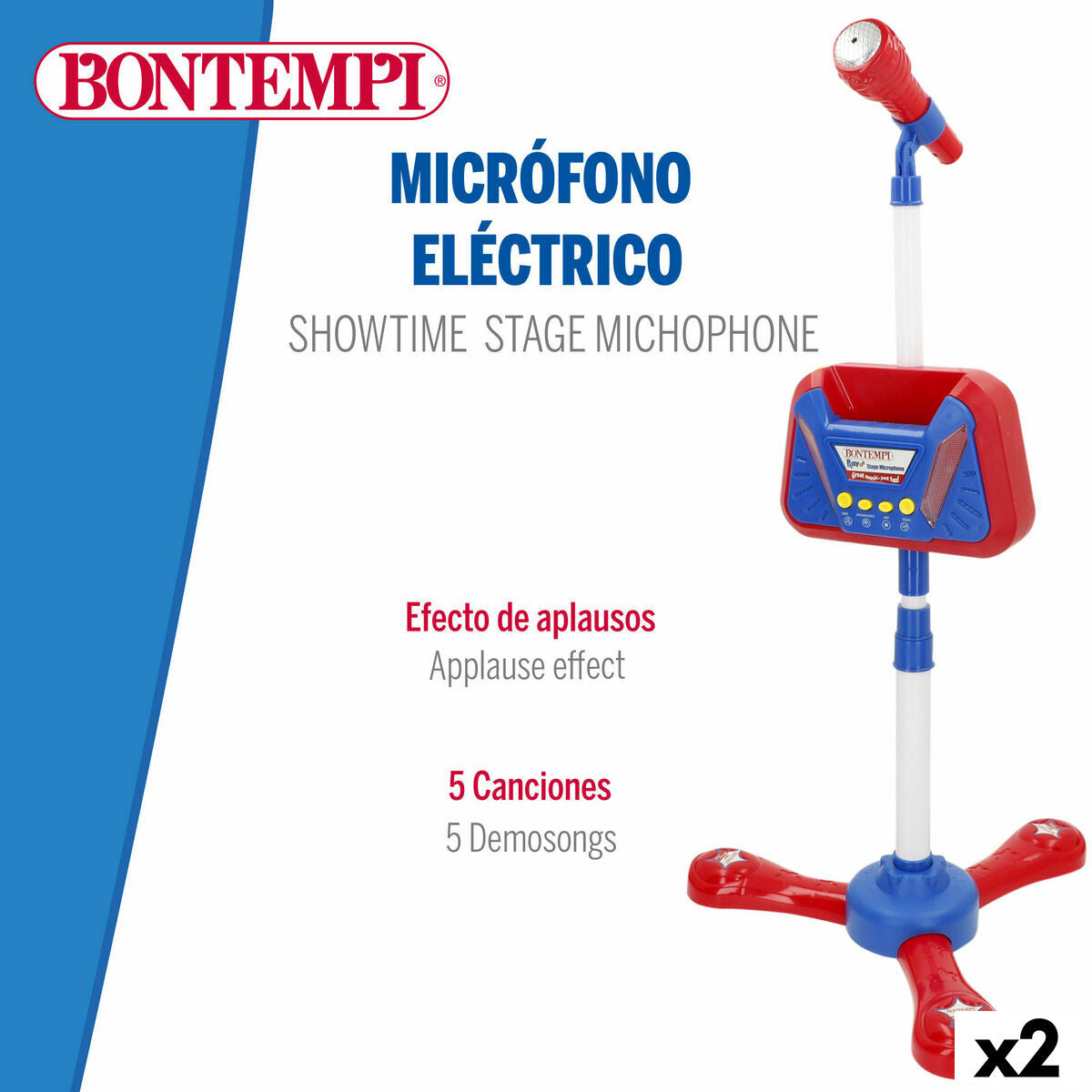 Bontempi Musical Toy (2-Pack) - Large Plastic Instrument with Lights and Sound – Duvencioglu