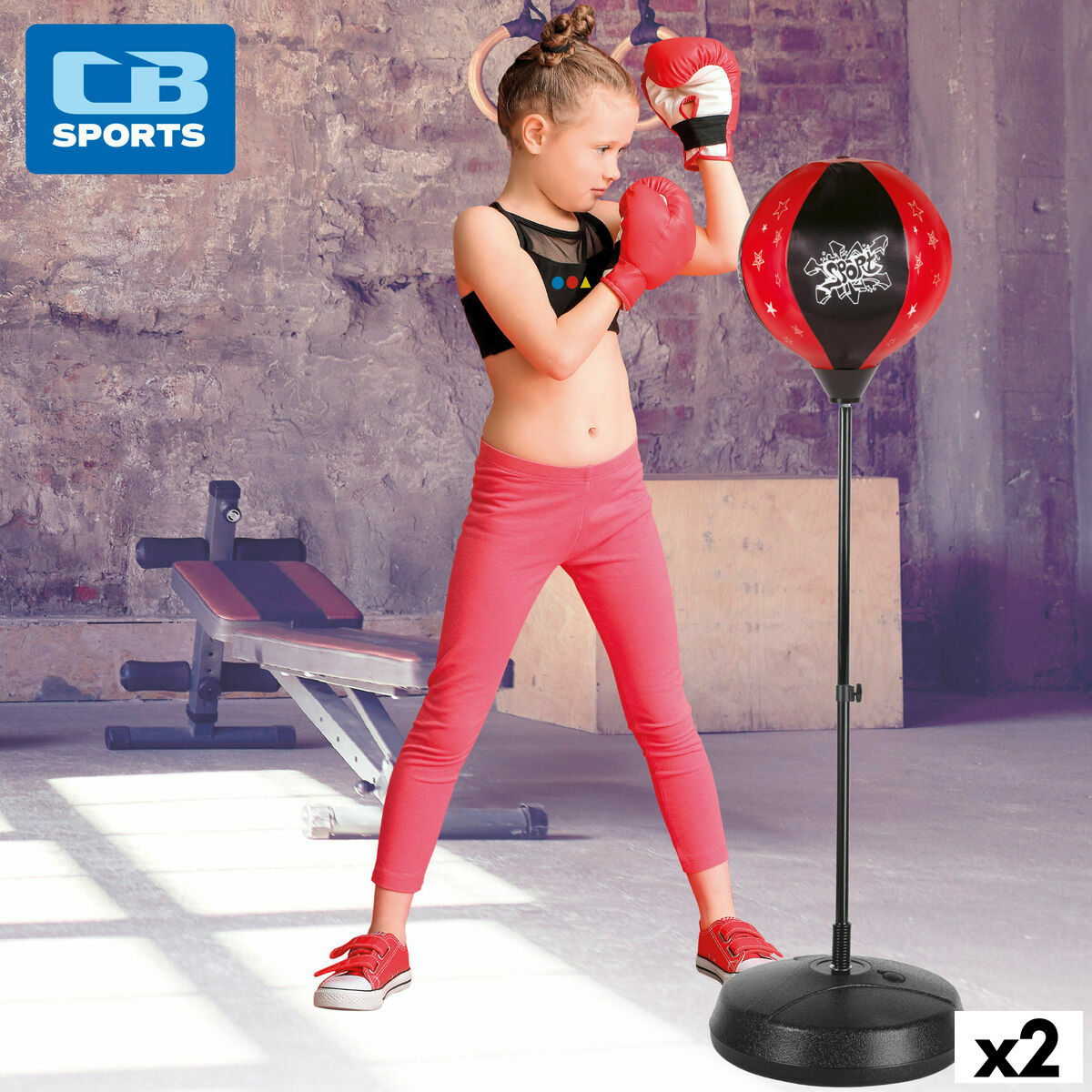 Children's Inflatable Boxing Punchbag with Stand Colorbaby – Duvencioglu