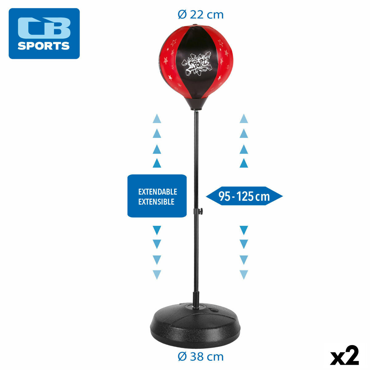 Children's Inflatable Boxing Punchbag with Stand Colorbaby – Duvencioglu