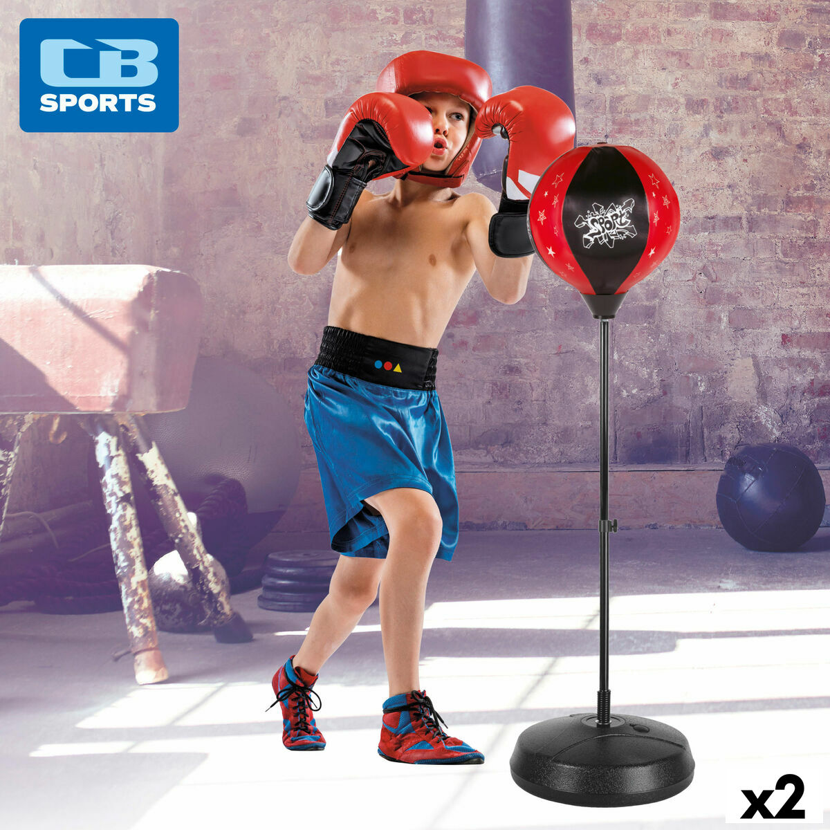 Children's Inflatable Boxing Punchbag with Stand Colorbaby – Duvencioglu