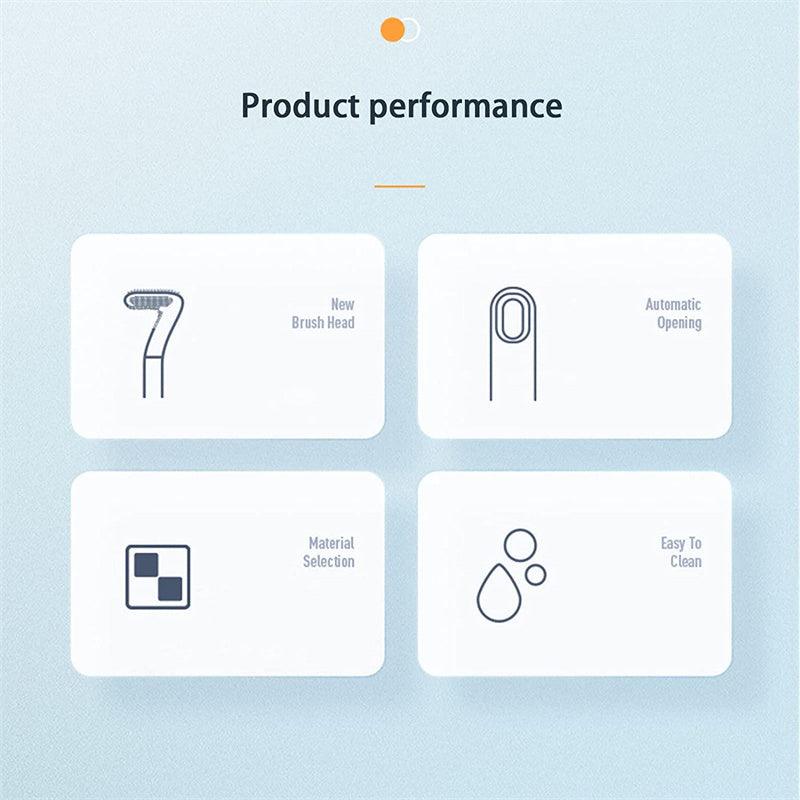 Golf-Shape Silicone Toilet Brush - Wall-Mounted Deep Cleaner – Duvencioglu