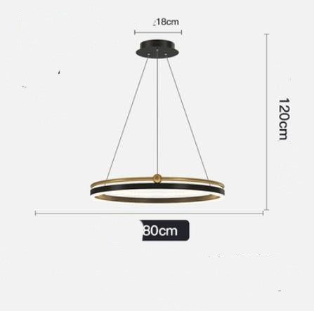 Brushed-Aluminum Fish-Line LED Chandelier – 5000 K Pendant – Duvencioglu