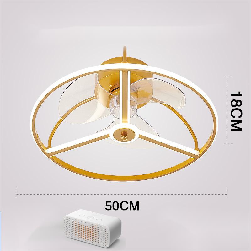 Nordic Invisible Fan LED Chandelier – Modern 50 cm Remote-Control Pendant – Duvencioglu