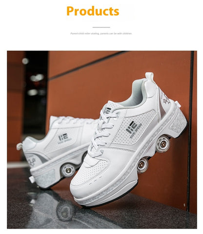Four-Wheel Heelys Skates - Dual-Use Roller Shoes for All Ages – Duvencioglu