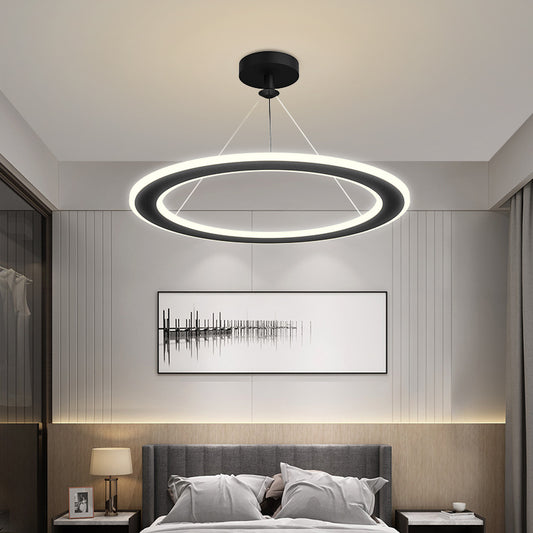 Modern Circular LED Chandelier – 3000 K for Bedrooms & Studies (51–60 W) – Duvencioglu