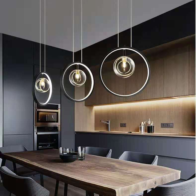 Modern Glass Bubble Chandelier – LED Pendant for Staircases & Bedrooms – Duvencioglu
