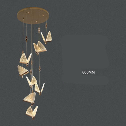 Modern Butterfly Crystal Mini Chandelier – LED Pendant Light for B&B & Staircase – Duvencioglu