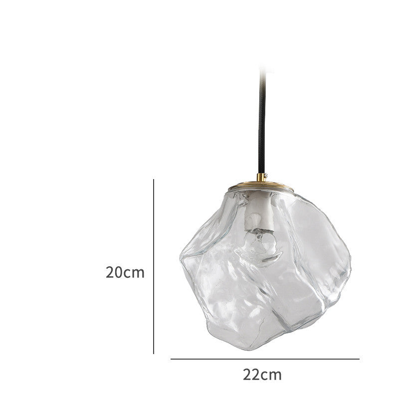 Minimalist Ice Cube Glass Chandelier – Creative Restaurant & Bar Pendant – Duvencioglu