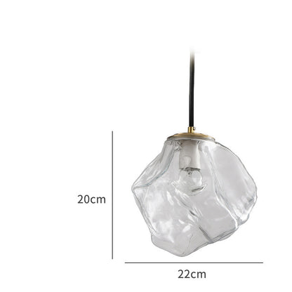 Minimalist Ice Cube Glass Chandelier – Creative Restaurant & Bar Pendant – Duvencioglu