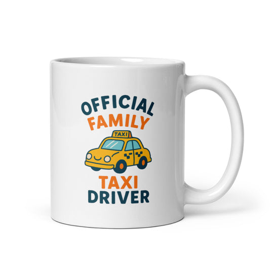Taxi Dad Mug – Official Family Taxi Driver Design – Funny Father&#39;s Day Gift – Dad On Duty Coffee Cup – Humorous Parent Gift – Duvencioglu