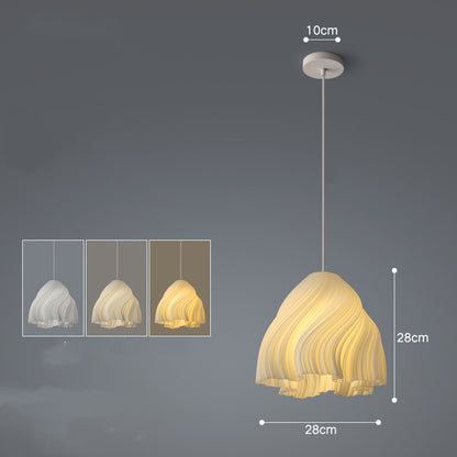 Nordic Iron LED Fish-Line Chandelier – Tri-Color Dimmable Pendant – Duvencioglu