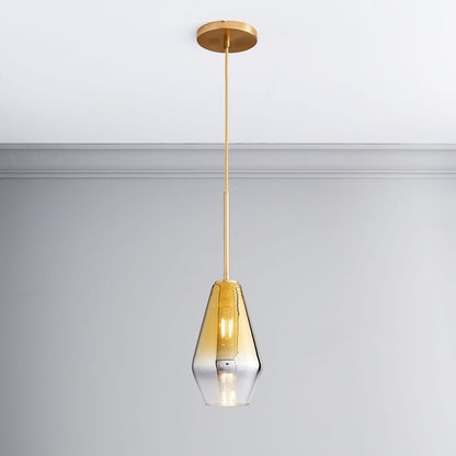 Nordic Minimalist Single-Head Glass Chandelier – Luxury Café & Bar Pendant – Duvencioglu