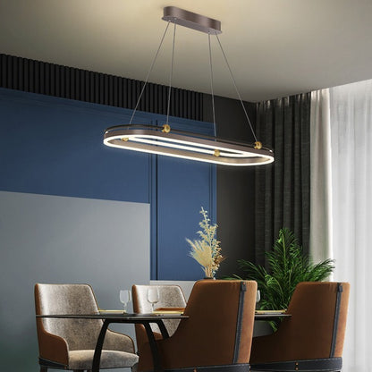 Modern Art Bar Long LED Chandelier – 10–15-Light Zinc-Alloy Pendant – Duvencioglu