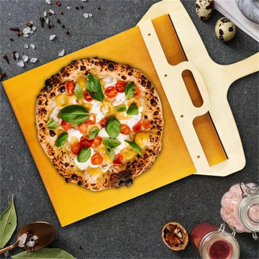 Sliding Pizza Peel - Non-Stick Pizza Shovel & Cutting Board – Duvencioglu