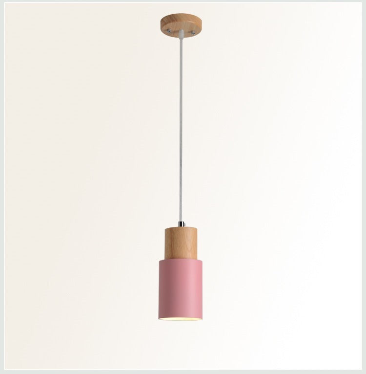 Macaron Iron LED Bedside Chandelier – Modern Minimalist Pendant – Duvencioglu