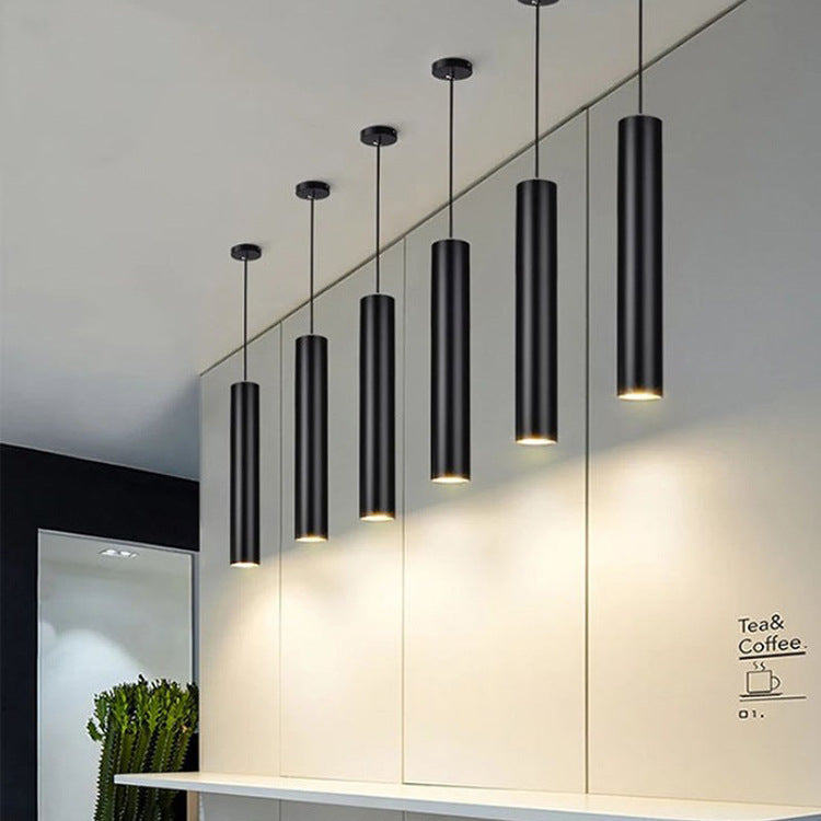 Modern Long-Tube LED Pendant Light - Minimalist Ceiling Lamp