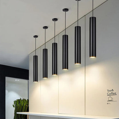Modern Long-Tube LED Pendant Light - Minimalist Ceiling Lamp