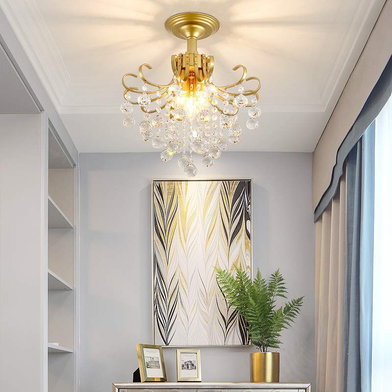 European Crystal Chandelier - American-Style Glass & Iron Lamp – Duvencioglu