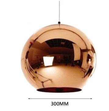 Electroplated Round Glass LED Chandelier – Café & Bar Pendant (1.5 m Drop) – Duvencioglu