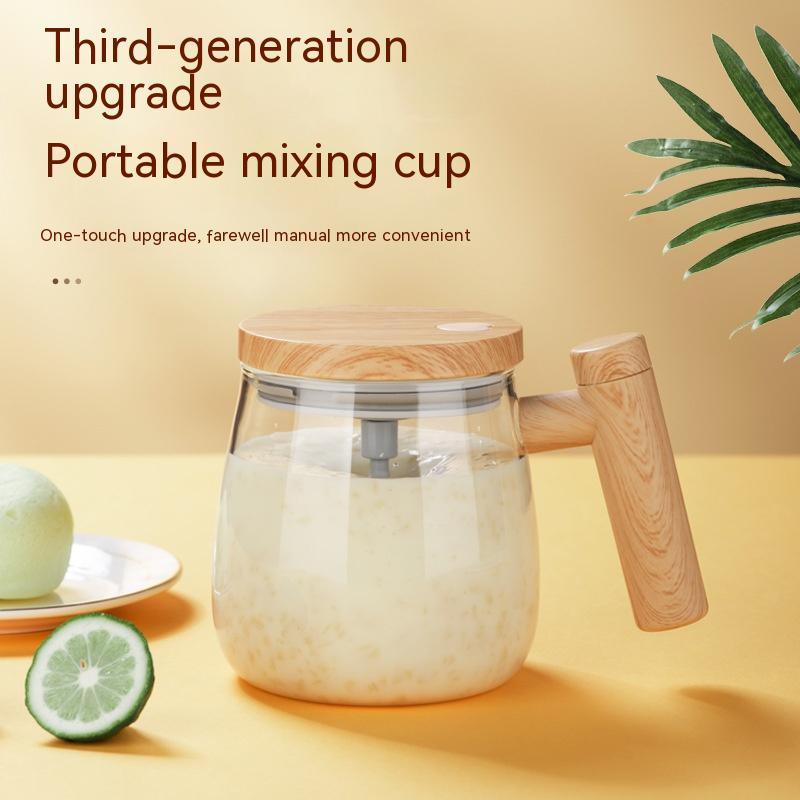 400ML Self-Stirring Coffee Mug - High-Speed Electric Mixing Glass Cup