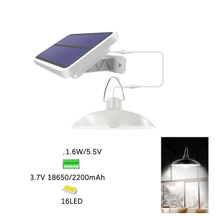 16-LED Solar Chandelier – IP65 Waterproof Warm/White LED Pendant – Duvencioglu