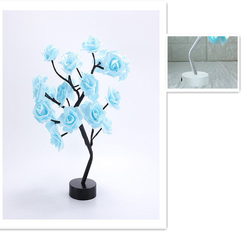 LED Rose Tree Table Lamp - Romantic USB-Powered Night Light – Duvencioglu